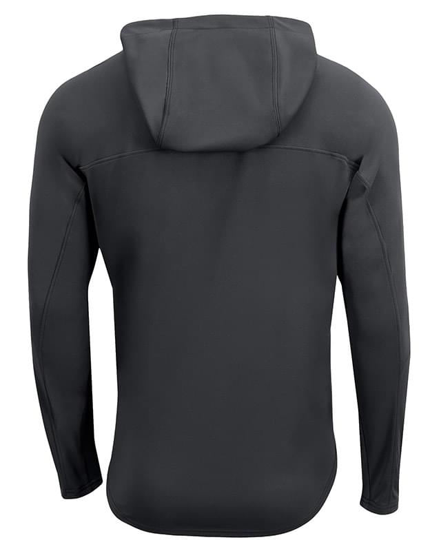 Unisex Airflex Long-Sleeve Scuba Neck Hooded T-Shirt