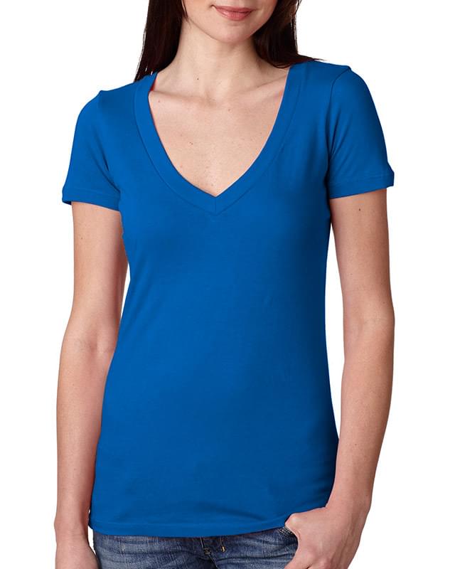 Ladies' Deep V-Neck Tee