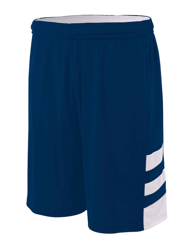Adult 10" Inseam Reversible Speedway Shorts