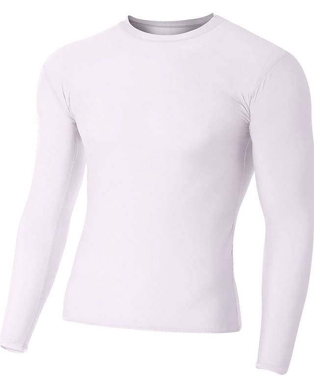 Youth Long Sleeve Compression Crewneck T-Shirt