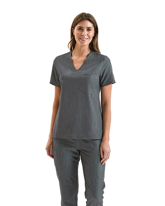 Ladies' Limitless V-Neck Stretch Scrub Top