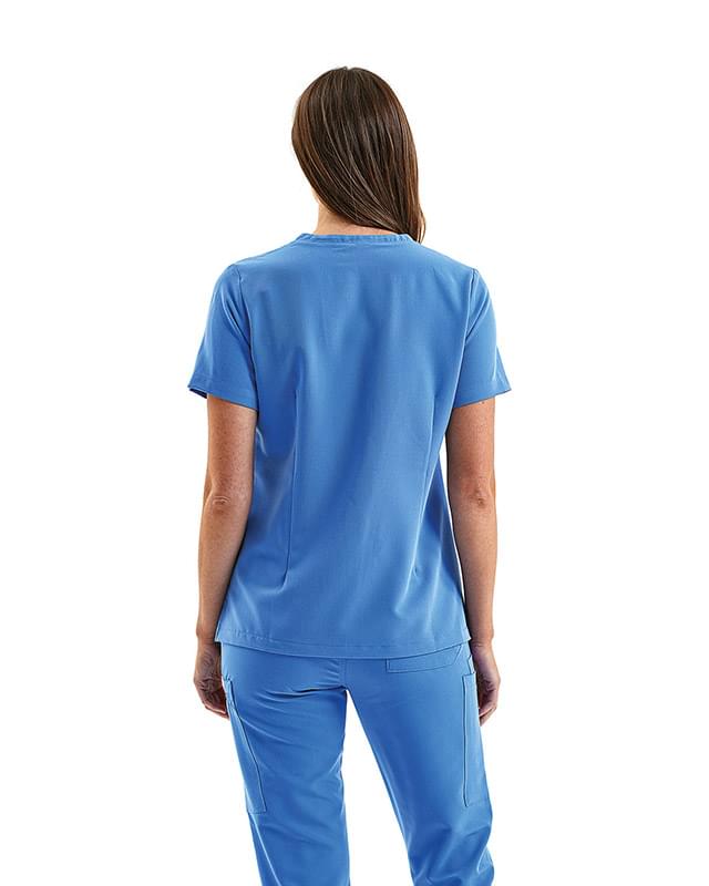 Ladies' Limitless V-Neck Stretch Scrub Top