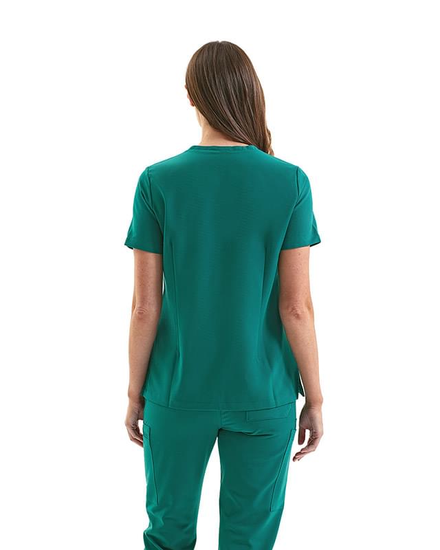 Ladies' Limitless V-Neck Stretch Scrub Top