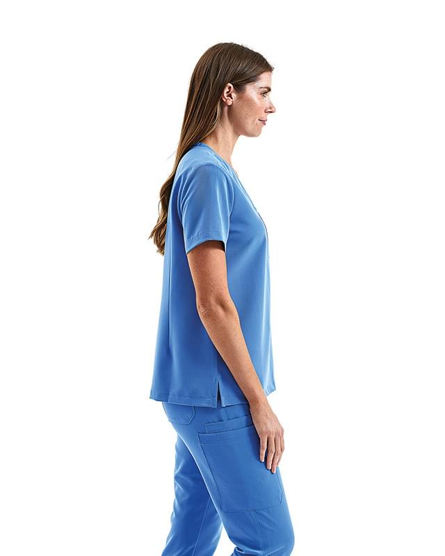 Ladies' Limitless V-Neck Stretch Scrub Top