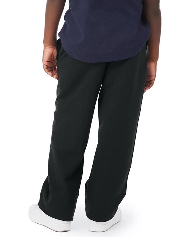 Youth Powerblend Open-Bottom Fleece Pant with Pockets
