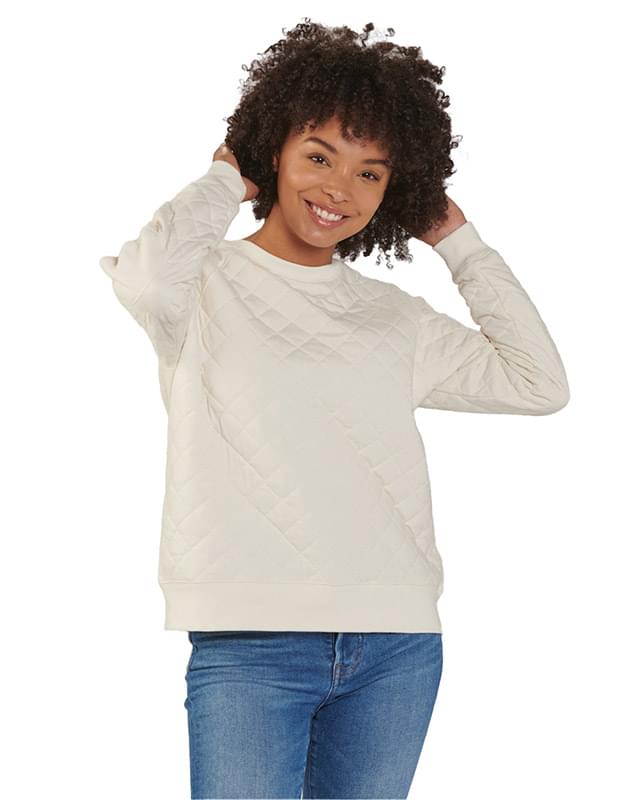 Ladies' Quilted Jersey Sweatshirt