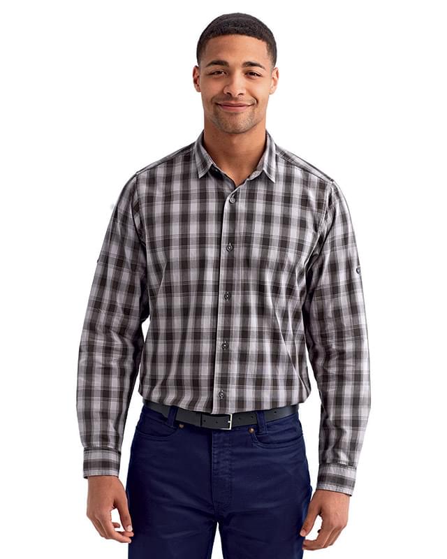 Men's Mulligan Check Long-Sleeve Cotton Shirt