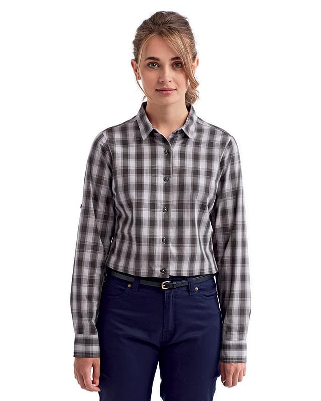 Ladies' Mulligan Check Long-Sleeve Cotton Shirt
