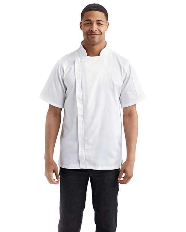 Unisex Zip-Close Short Sleeve Chef's Coat