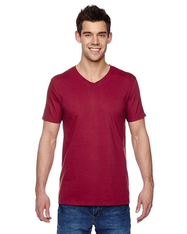 Adult 4.7 oz. Sofspun Jersey V-Neck T-Shirt
