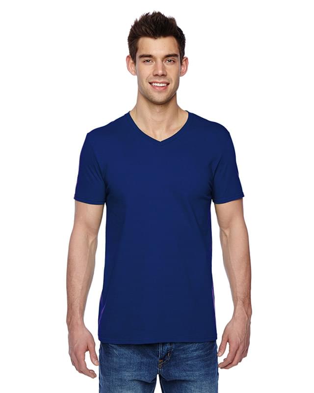 Adult 4.7 oz. Sofspun Jersey V-Neck T-Shirt