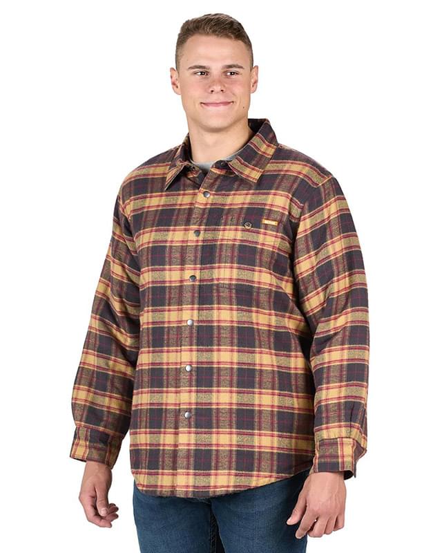 Men's Heartland Sherpa-Lined Flannel Shirt Jacket