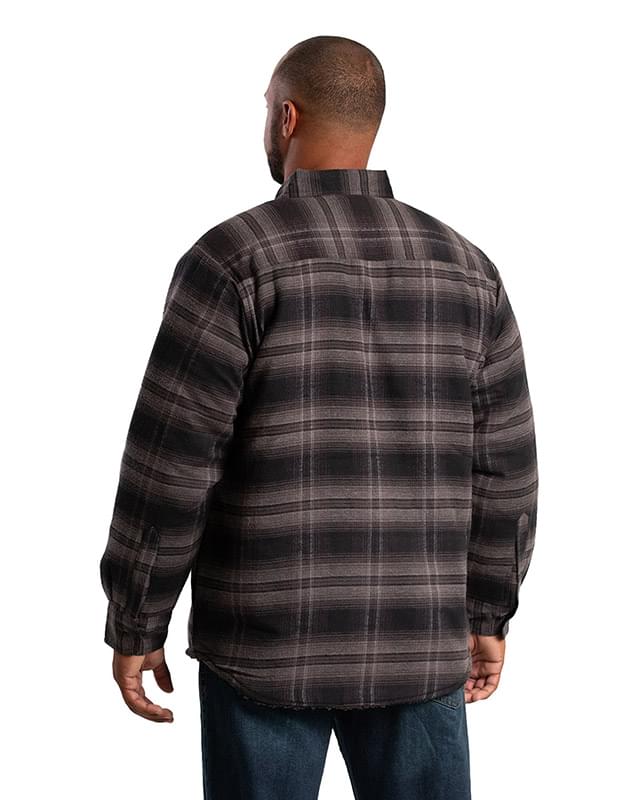 Men's Heartland Sherpa-Lined Flannel Shirt Jacket