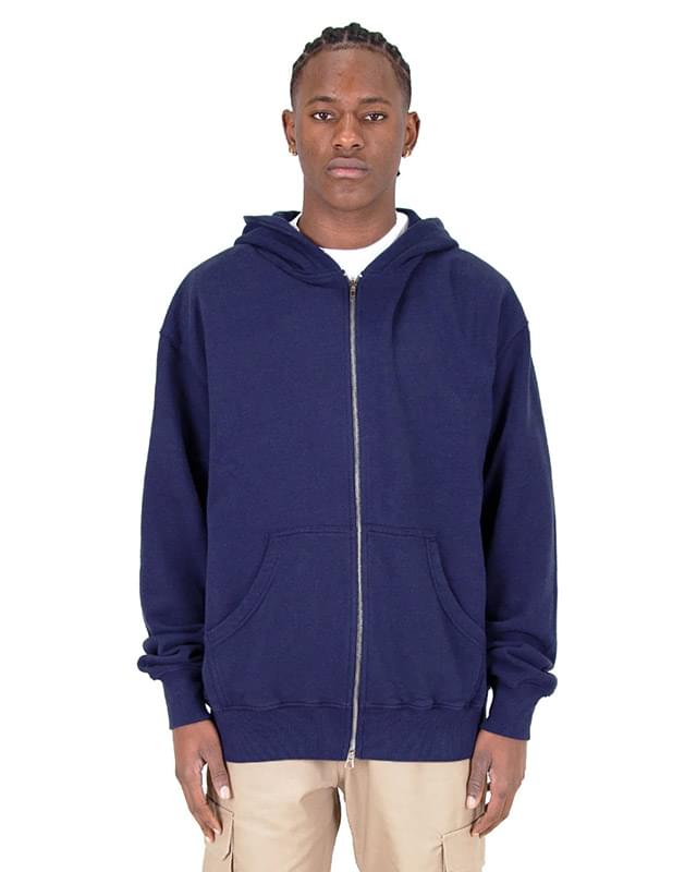 Men's Garment Dye Double-Zip Hooded Sweatshirt