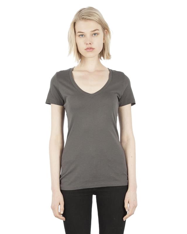 Ladies' 4.6 oz. Modal Deep V-Neck T-Shirt