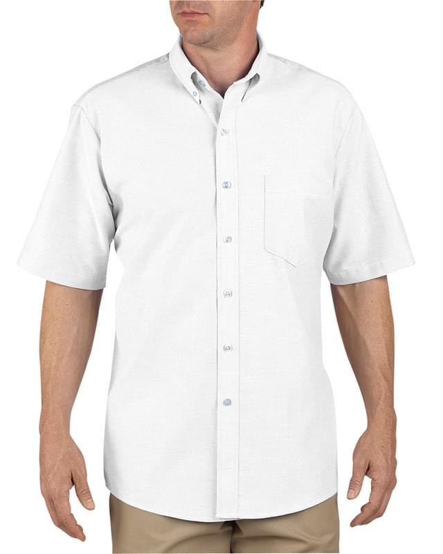Unisex Button-Down Oxford Short-Sleeve Shirt