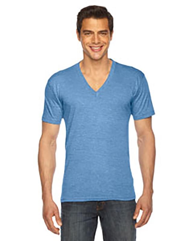 Unisex Triblend Short-Sleeve V-Neck T-shirt