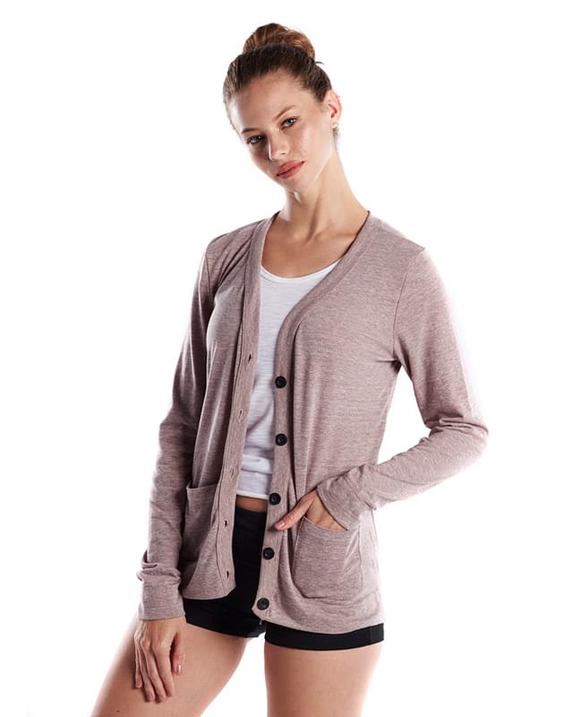 Ladies' 4.9 oz. Long-Sleeve Cardigan