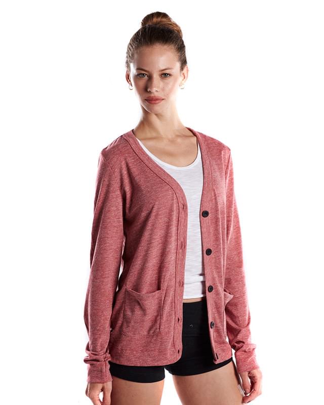 Ladies' 4.9 oz. Long-Sleeve Cardigan