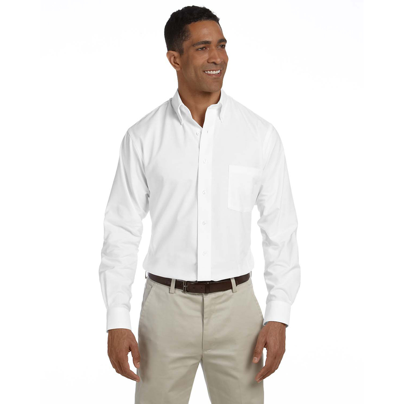 Men's Long-Sleeve Wrinkle-Resistant Oxford