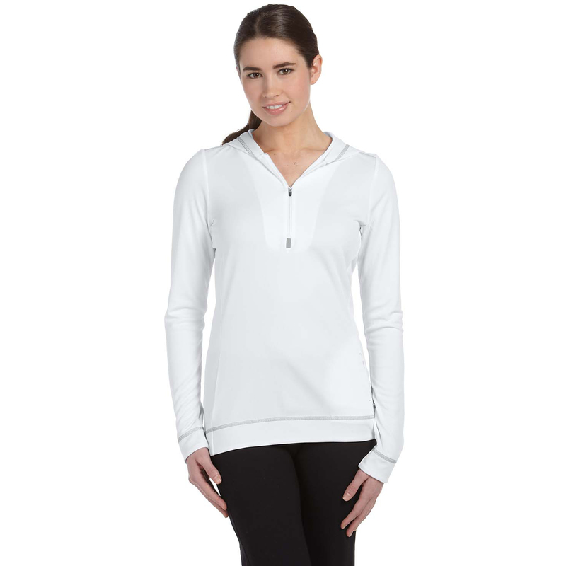 Ladies' Half-Zip Long-Sleeve Hoodie