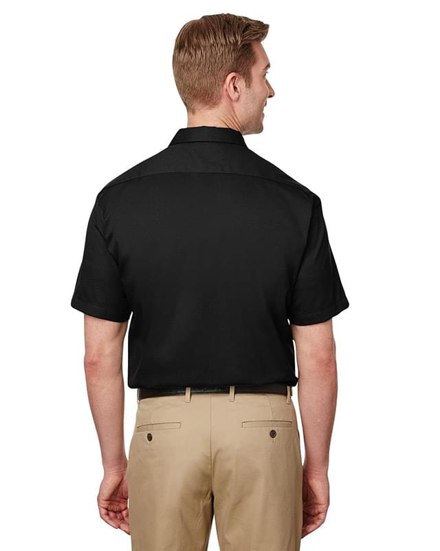 Men's Short Sleeve Slim Fit Flex Twill Work Shirt