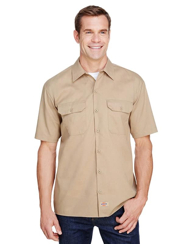 Men's FLEX Short-Sleeve Twill Work Shirt