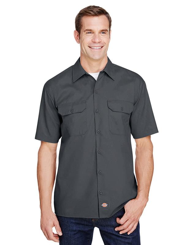 Men's FLEX Short-Sleeve Twill Work Shirt