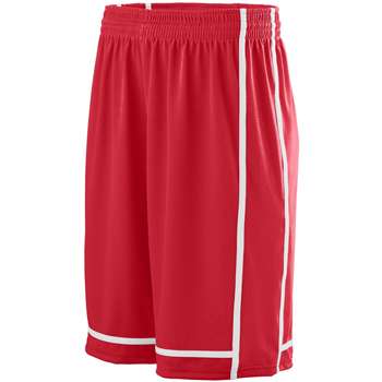Adult Wicking Polyester Shorts with Mesh Inserts