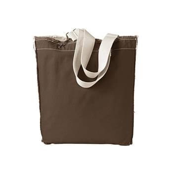 Direct-Dyed Raw-Edge Tote