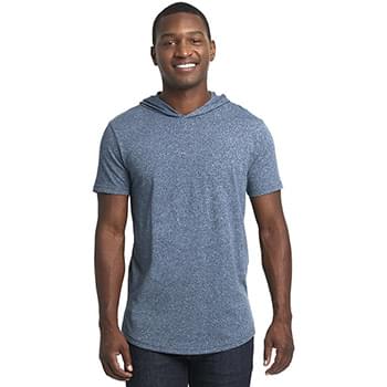 Unisex Mock Twist Short Sleeve Hoody T-Shirt