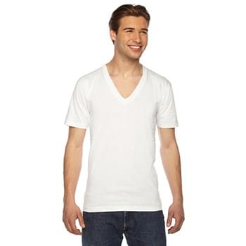 Unisex USA Made Fine Jersey Short-Sleeve V-Neck T-Shirt