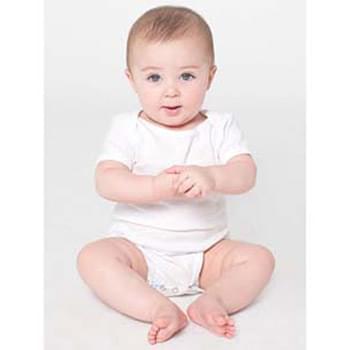 Infant Baby Rib Short-Sleeve One-Piece