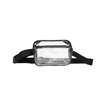 Clear Stadium Two-Pocket Fanny Pack / Crossbody Bag