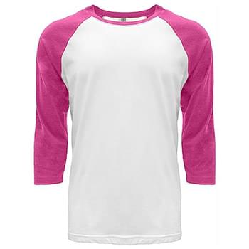 Unisex CVC 3/4 Sleeve Raglan Baseball T-Shirt