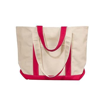 Windward Large Cotton Canvas Classic Boat Tote