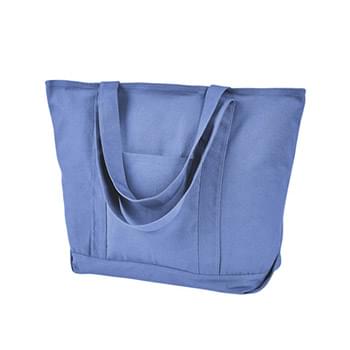 Seaside Cotton Pigment-Dyed XL Canvas Boat Tote