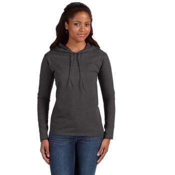 Ladies' Lightweight Long-Sleeve Hooded T-Shirt