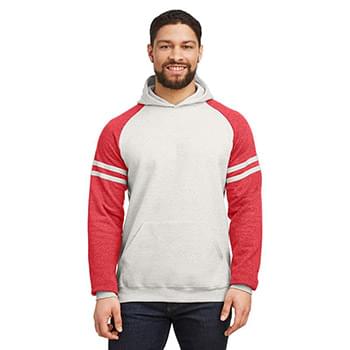 Unisex NuBlend Varsity Color-Block Hooded Sweatshirt