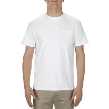Adult 5.1 oz., 100% Soft Spun Cotton Pocket T-Shirt