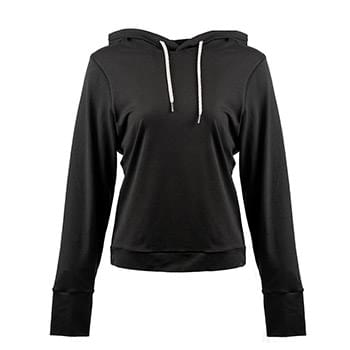 Ladies' Modest Crop Hooded Sweatshirt