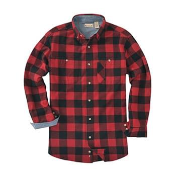 Men's Tall Yarn-Dyed Long-Sleeve Brushed Flannel