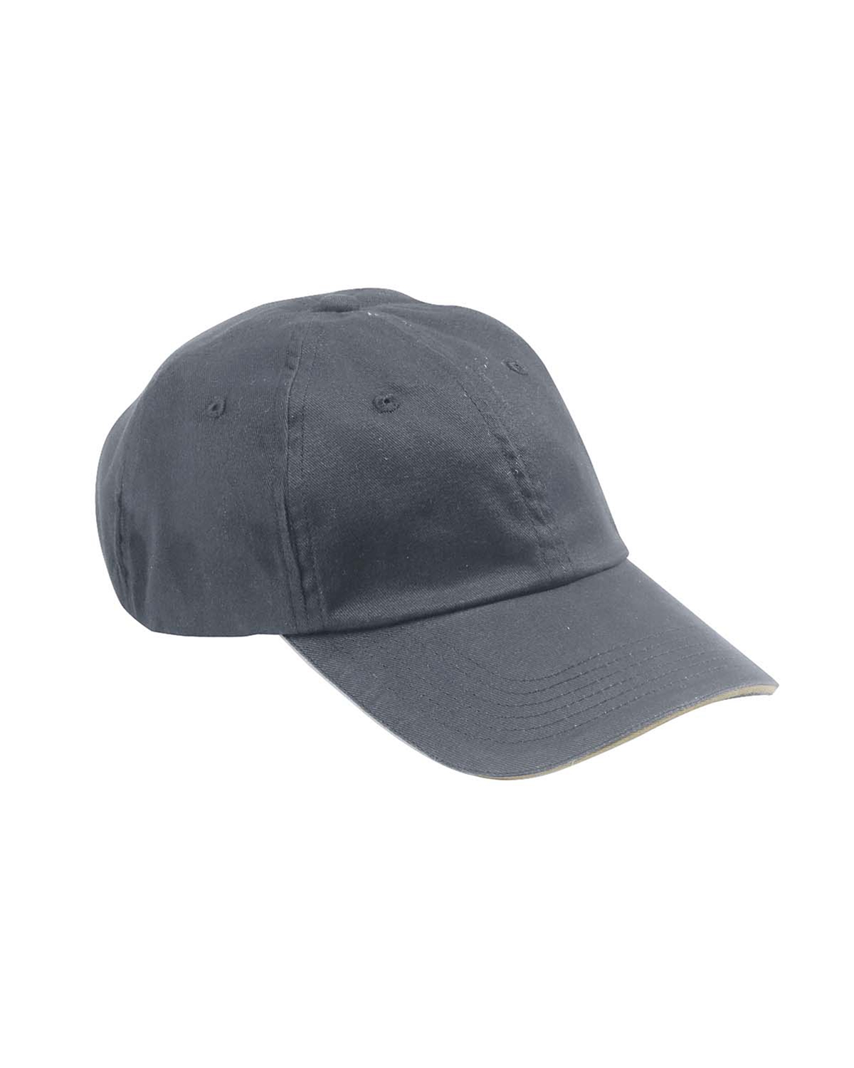 6-Panel Unstructured Cap with Sandwich Bill