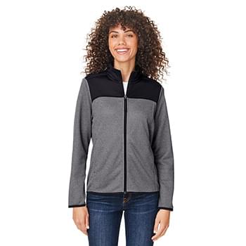 Ladies' Venture Heathered Stripe Hybrid Jacket