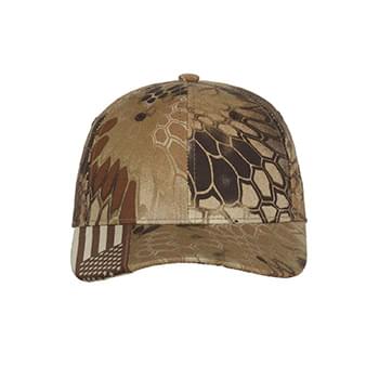 Canvas Camo Flag Accent Cap