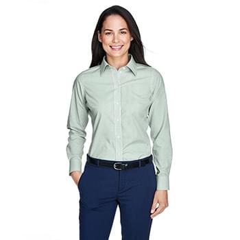 Ladies' Crown Collection? Banker Stripe Woven Shirt