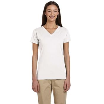 Ladies' 4.4 oz., 100% Organic Cotton Short-Sleeve V-Neck T-Shirt