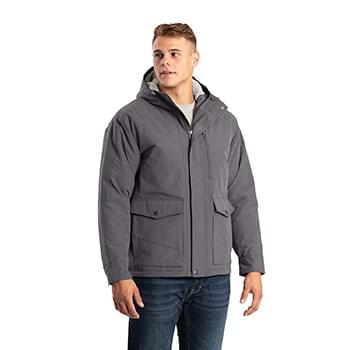Men's Highland Quilt-Lined Micro-Duck Hooded Coat