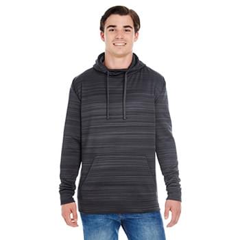 Adult Odyssey Striped Poly Fleece Pullover Hood