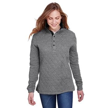 Ladies' Quilted Snap Pullover